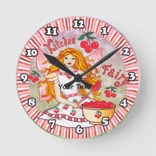 Kitchen Fairy  Round Clock
