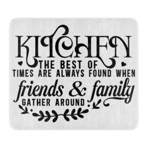Kitchen Family And Friends Cutting Board