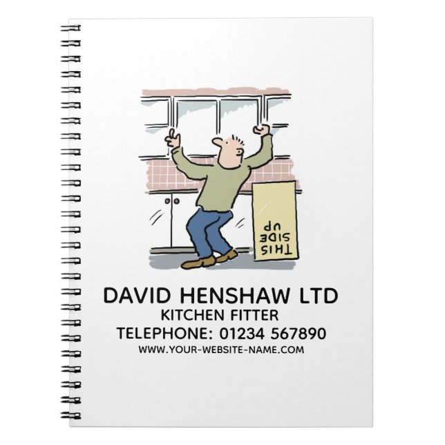 Kitchen Fitter Notebook (Front)
