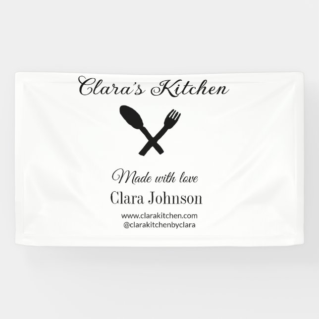 kitchen food chef add restaurant cater name detail banner (Horizontal)