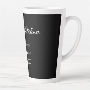 kitchen food chef add restaurant cater name detail latte mug