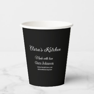 kitchen food chef add restaurant cater name detail paper cups