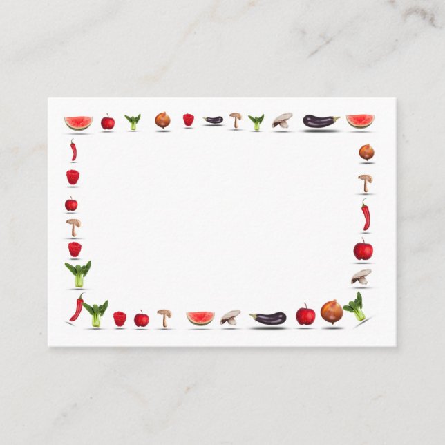 Kitchen food design for cooks chefs business card (Front)