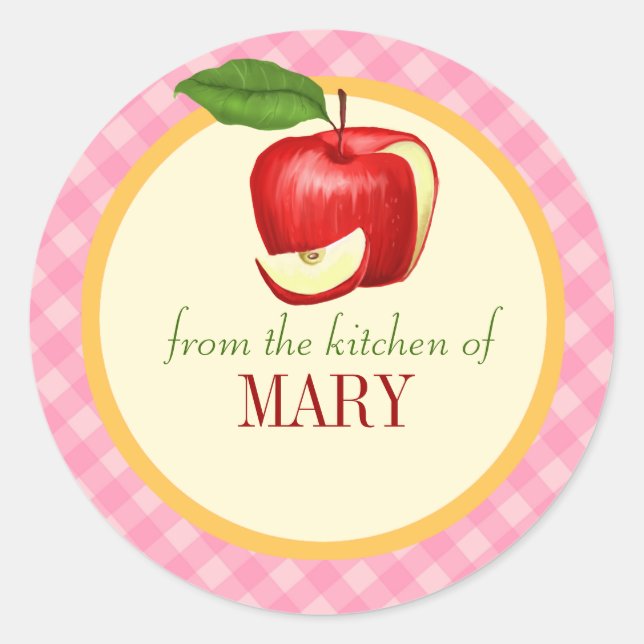 Kitchen Food Label Personalised (Front)