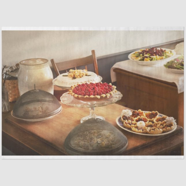 Kitchen - Food - The dessert course Tissue Paper (Front)