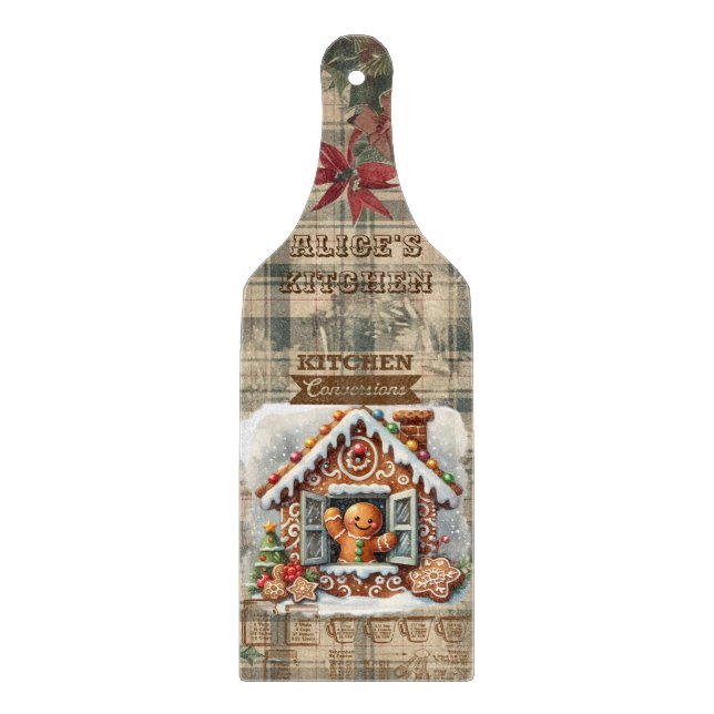 Kitchen fun! Customisable Gingerman Cutting Board (Front)