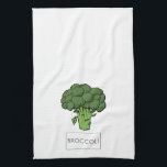 Kitchen Garden vegetables BROCCOLI illustration Tea Towel<br><div class="desc">Kitchen Garden vegetables BROCCOLI illustration,  drawing,  kitchen towels.</div>