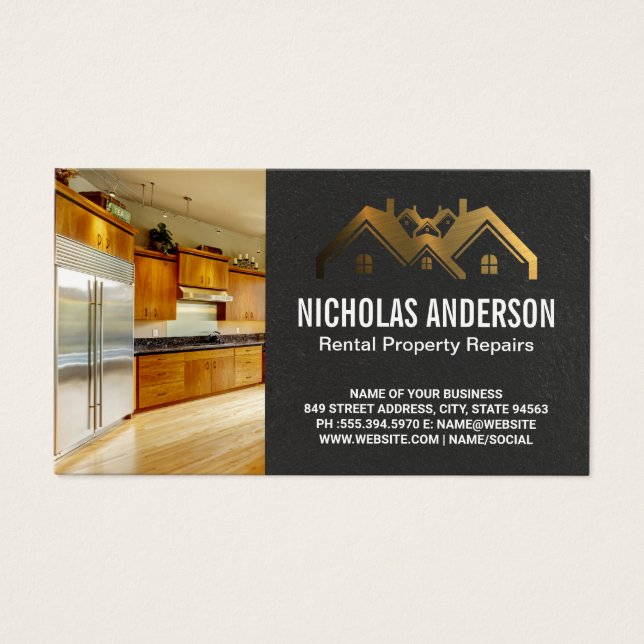 Kitchen | Gold Real Estate Logo (Front)