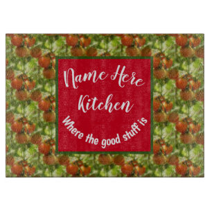Kitchen Good Stuff Cherry Tomatoes Personalised Cutting Board