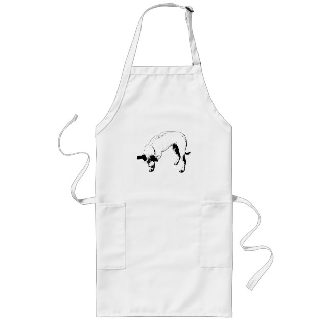 Kitchen Grin Terrier Long Apron (Front)