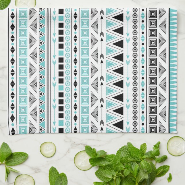 Kitchen Hand Towel/Tribal Tea Towel (Folded)