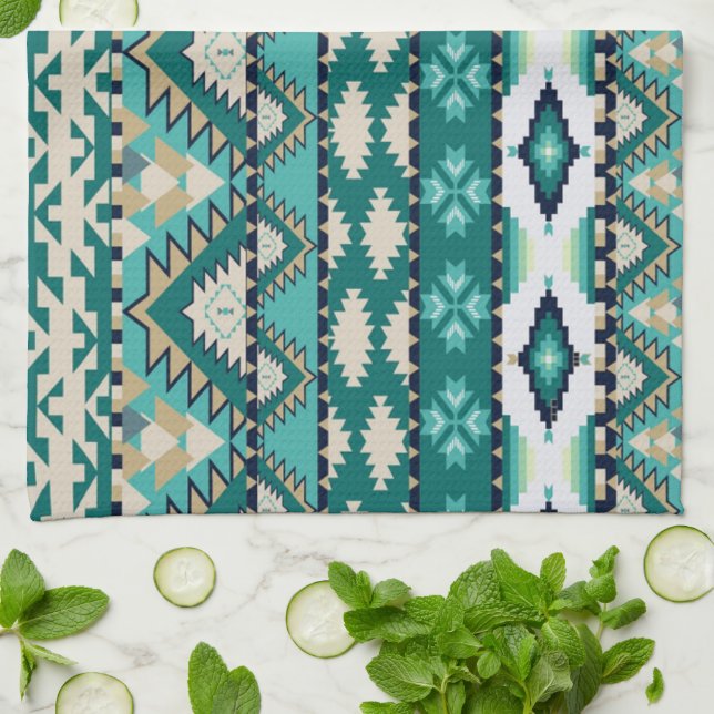 Kitchen Hand Towel/Tribal Tea Towel (Folded)