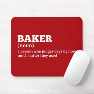 Kitchen Humour - Baker Job Definition Mouse Pad