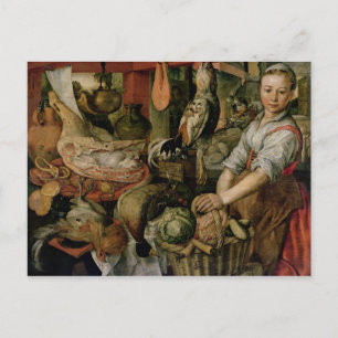 Kitchen Interior, 1566 Postcard