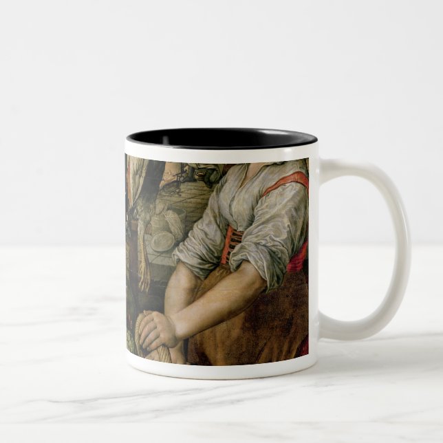 Kitchen Interior, 1566 Two-Tone Coffee Mug (Right)