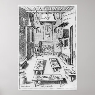 Kitchen interior poster
