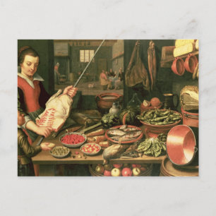 Kitchen Interior with a Maid Postcard