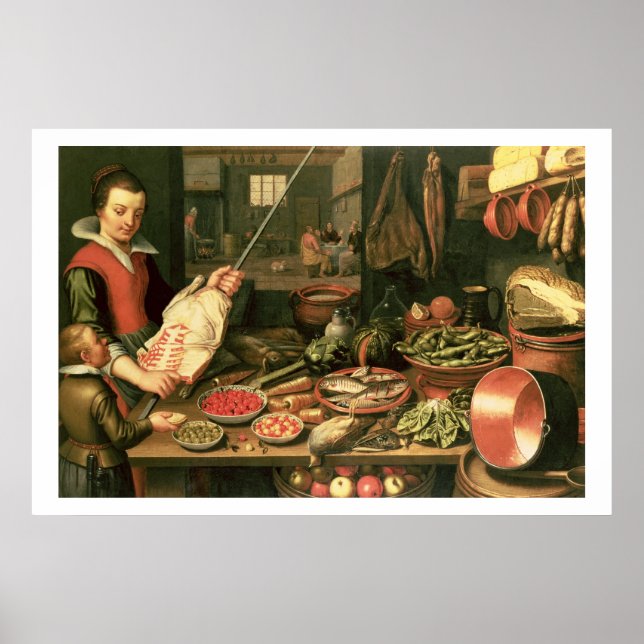 Kitchen Interior with a Maid Poster (Front)