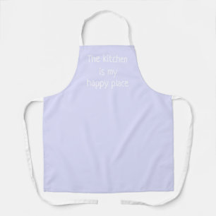 Kitchen is My Happy Place Periwinkle Pastel Apron