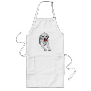 Kitchen Lab with red spark Long Apron