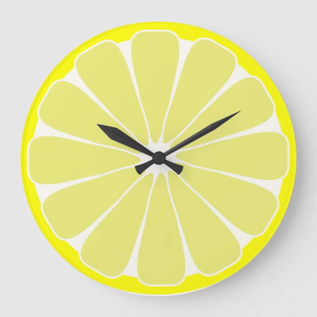 Kitchen Lemon Fruit Wall Clock Gift (Front)