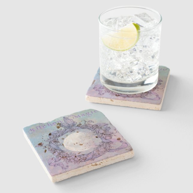 Kitchen Magic  Stone Coaster (Side)