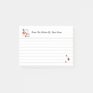 Kitchen Magician Retro Lined Custom Post it Notes