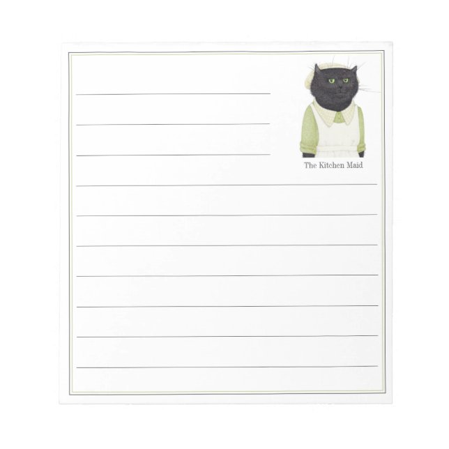 KITCHEN MAID CAT 5.5x6 Notepad + Lines (Front)