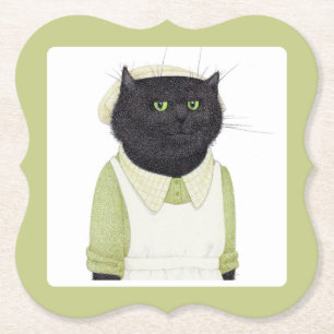 KITCHEN MAID CAT Bracket Paper Coasters