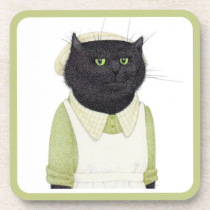 KITCHEN MAID CAT Hard Plastic Coasters