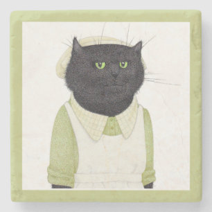 KITCHEN MAID CAT Marble Stone Coaster