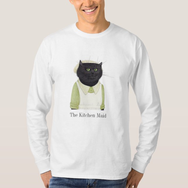 KITCHEN MAID CAT Men's Basic Long Sleeve T-Shirt  (Front)