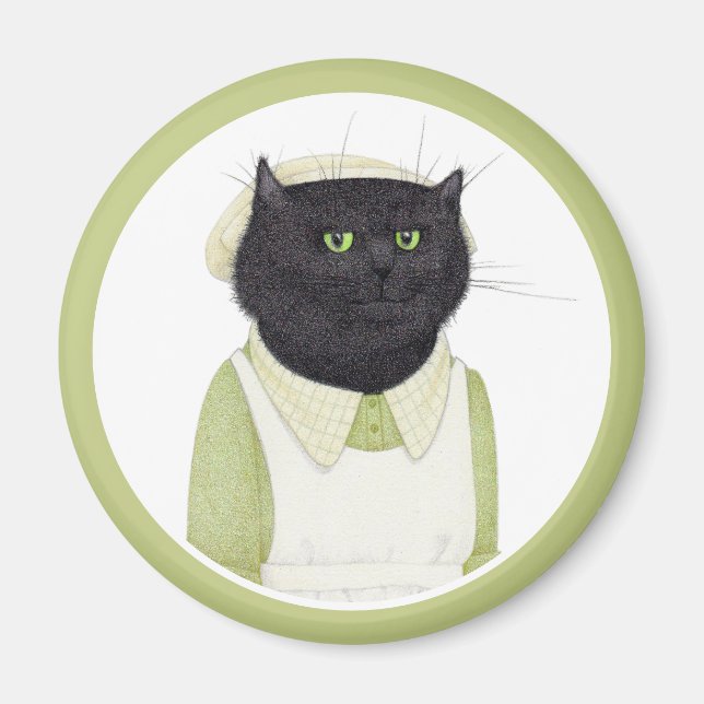KITCHEN MAID CAT Round Magnet (Front)