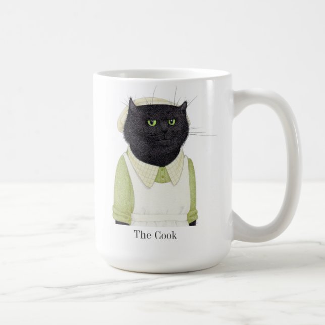 KITCHEN MAID CAT Tall White Mug + Text (Right)