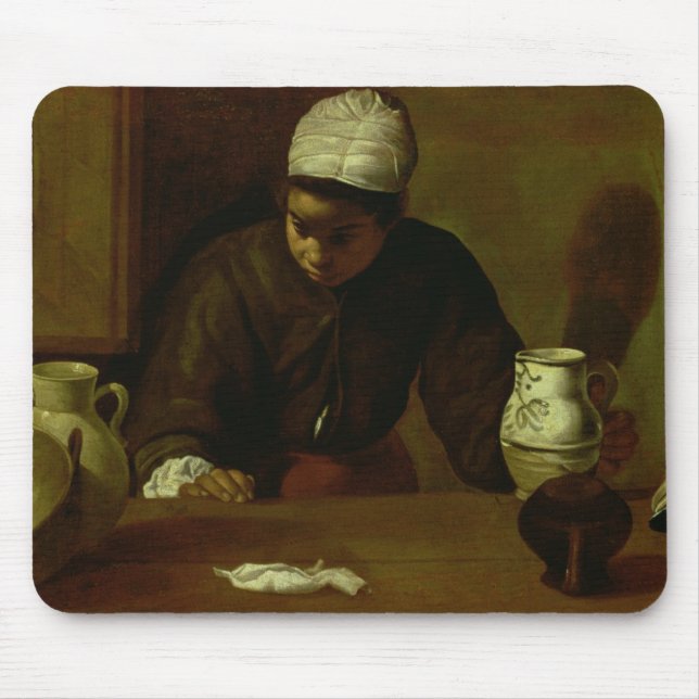 Kitchen Maid with the Supper at Emmaus, c.1618 Mouse Pad (Front)