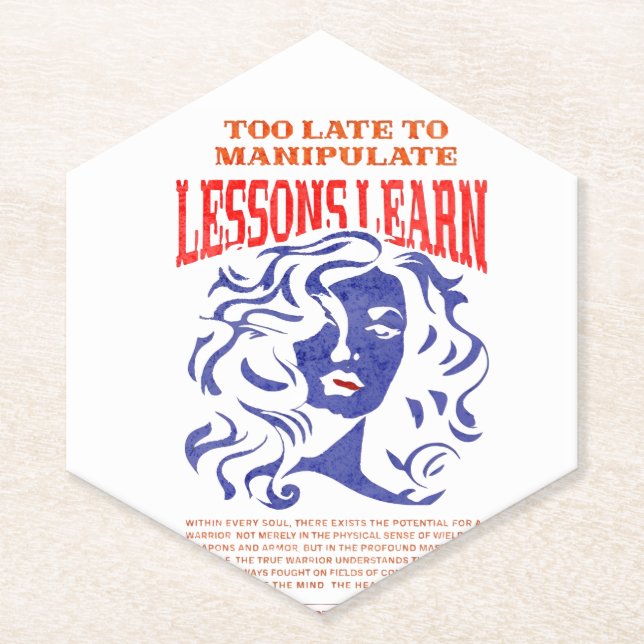 KITCHEN MANIPULATE LESSONS LEARN PAPER COASTER (Front)