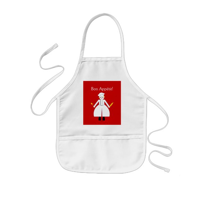 Kitchen Martzkin “ Bon Appétit!!” Kid’s Apron (Front)