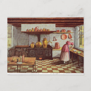 Kitchen of the Hotel St.Lucas Postcard