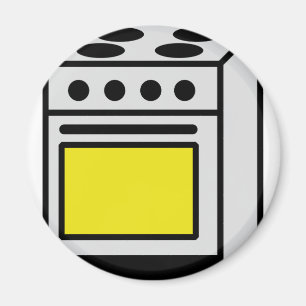 kitchen oven stove icon magnet