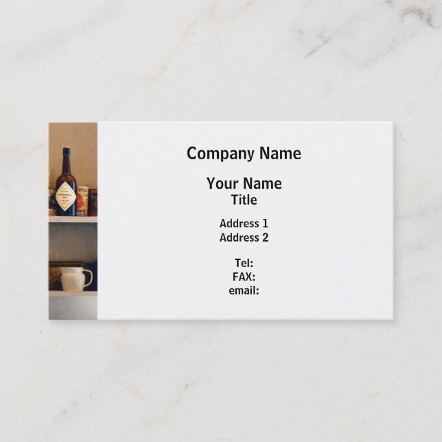 Kitchen Pantry Business Card (Front)
