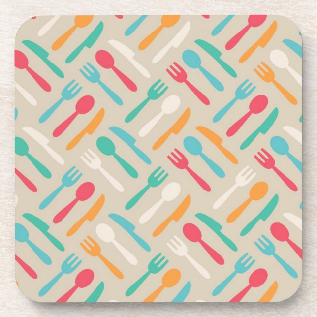 Kitchen pattern 3 coaster (Front)