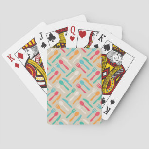 Kitchen pattern 3 playing cards