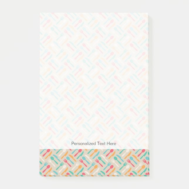 Kitchen pattern 3 post-it notes (Front)