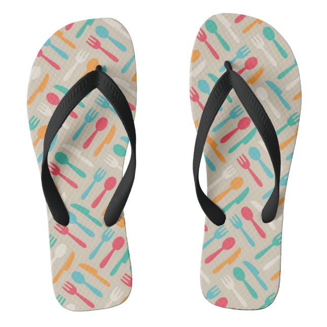 Kitchen pattern 3 thongs (Footbed)