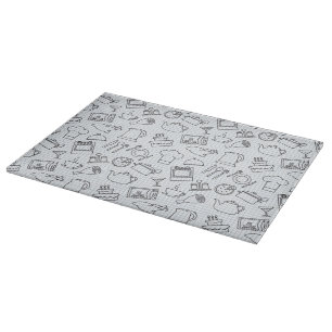 Kitchen Pattern 4 Cutting Board