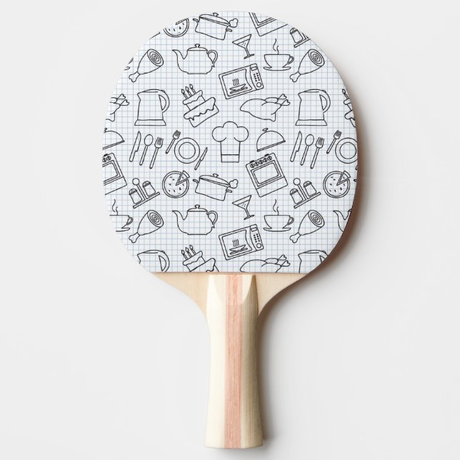 Kitchen Pattern 4 Ping Pong Paddle (Front)