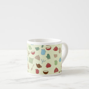 Kitchen pattern espresso cup
