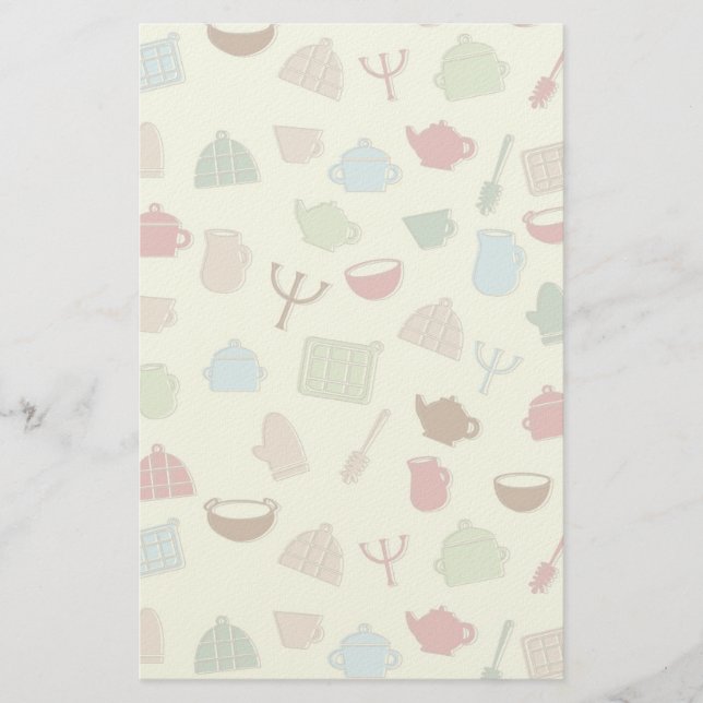 Kitchen pattern stationery (Front)