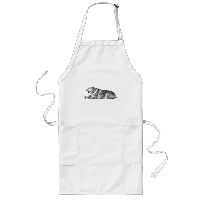 Kitchen Pop, Spot Art Long Apron (Front)