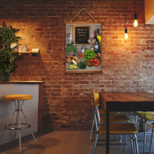 Kitchen Poster (customisable) Hanging Tapestry